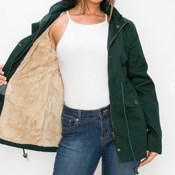 GREEN IS GOOD❣️NEW Hunter Green Women's Winter Jacket - Picture 3 of 6